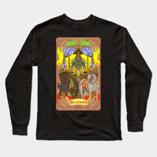 The Chariot Tarot Card Long Sleeve T-Shirt